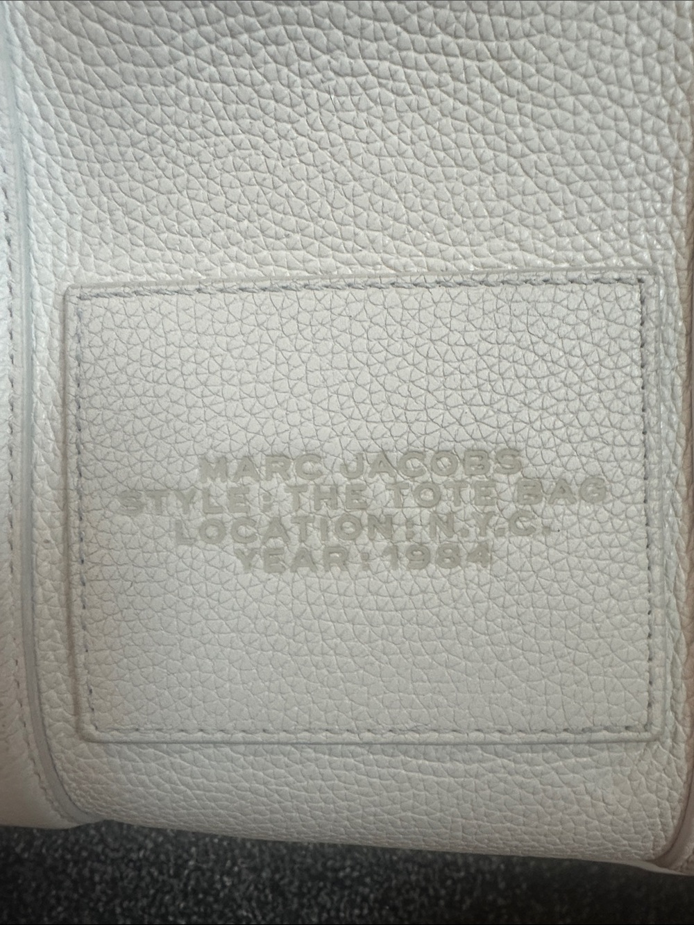 Marc Jacobs Pebbled Leather Tote in Off-White - Picture 10 of 12